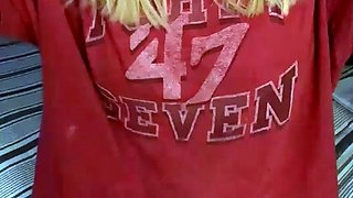 Curly Blonde Teen Records Solo Dildo Masturbation More at