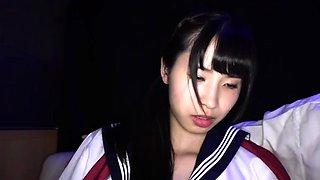 Japanese Teen In Uniform Banged Sideways