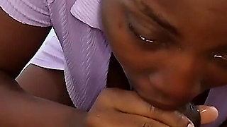 Creampie the Naughty Big Cock Sucking Dirty Talking Ebony Black Stepsister When My Stepmother Is Not Home