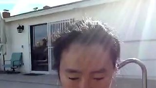 Emo teen on solo webcam masturbation