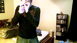 Trace Comes Home Alone  Jerks Off - Trace