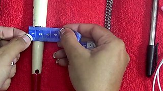 Japanese Wife Cervix insertion objects 2 vibrators and chain