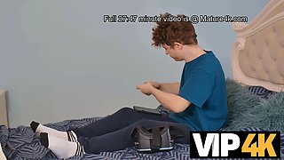 Stepmom Tanya Virago & Jambie King Get Hot and Mature in Virtual Reality Sexcapade