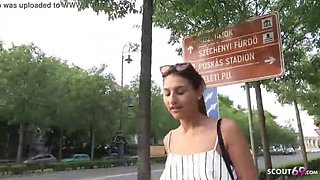 German Scout Sarah Cute: Skinny Latina Teen Gets Public Pickup Fuck and Multiple Orgasms for Cash