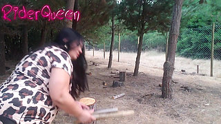 Recoping Woods Sexy Stepmom Outdoors
