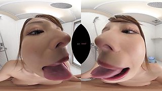 Naughty asian harlot smutty VR video
