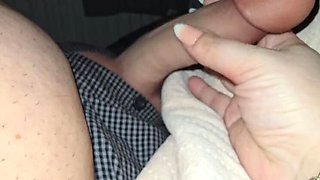 Step Mom Roxy BigTits1 Jerks Step Son's Huge Cock - Handjob Fun