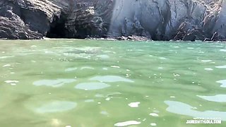 She Made Me Cum In Less Than A Min At The Public Beach