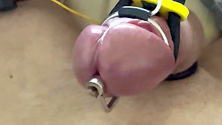 Intense Edging with E-Stim - Slow Release and Satisfying Finish