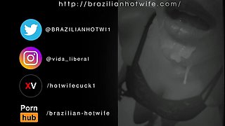 Lovely Amateur teen brunette masturbating outdoor