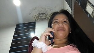 I Was so Horny I Was Looking to Take a Shower and Ended up on a Sexy Video Call with My Stepfather