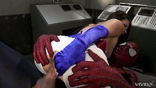 Goth chick Casey Calvert gives head and gets fucked in missionary