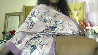 Black SSBBW Moans & Tease Neighbor While Masturbating