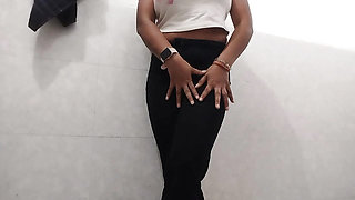 Desi show boobs in Bathroom while bathing  for his Boyfriend