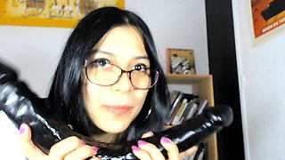 Blonde tight pussy babe has solo toy fun