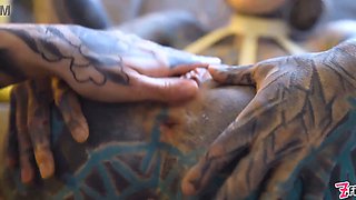 Burlesque beauty's Big Boobs and strap-on buttfuck