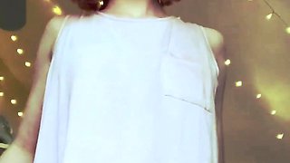 Blonde emo amateur solo masturbation