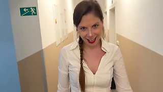 Alice Maze Piss Slave Training - Belgian Teen Drinks Piss & Gags Till She Vomits POV Raw Anal
