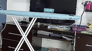 Sexy Wife Doing Chores in the House Naked