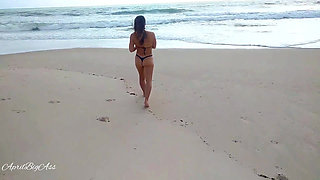 Drinking Pee in Beach and Street