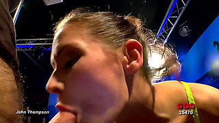 Ggg John Thompson - Cum Fountain Ends Her Gagging Show