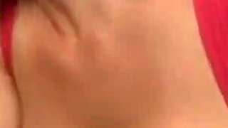 Big Tit Redhead Plays with BBC