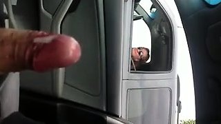 Flashing And Cumming For A Lusty Cougar (while Driving)