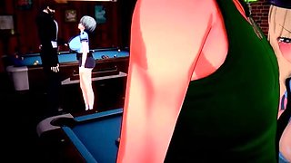 Hentai chick enjoys anal sex at the gym