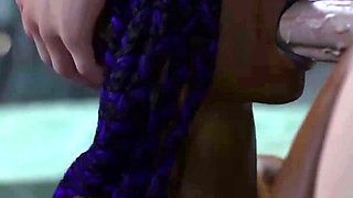 Young Ebony Babe with a Perfect Body Sucks a Big White Cock and Gets Her Little Pussy Creampied - Taboo University(steam Game)