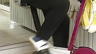 Grandma goes to the gym to fuck, grandpa thinks she wants to get fit for him!