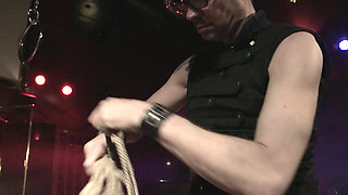 Teen Slave Slut Gets Tied up and Suspended for a Teasing Bondage Punishment Session