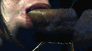 Whipped slavegirl, tied up and humiliated with blowjob