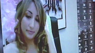 Brunette teen sucks and fucks big cock in the bed