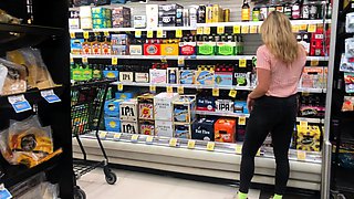 Pussy toying busty high heeled stunner solo pov masturbation