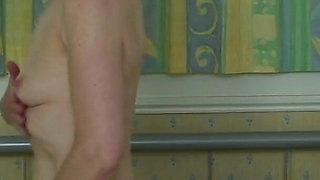 Skinny Mature Housewife Masturbates in Bed with Her Favorite Toy