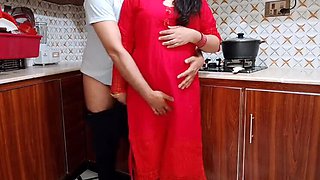 Desi Sister-in-Law Fucked Hard by Brother-in-Law in Kitchen - First Time Rough Sex