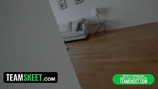 Stocking teen sperm point of view