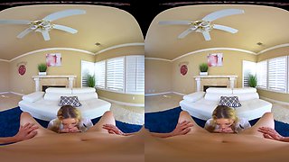 Anything For A Good Grade; Blonde Teen Schoolgirl Tutor Uniform American Blowjob Shaved Pussy
