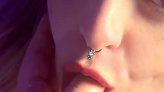 Blonde Step Sister Gets a Big Cumshot on Her Face