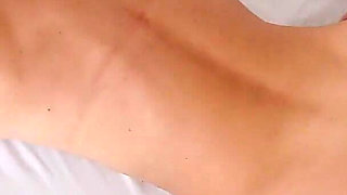 Flexible Blonde with Nice Pussy Getting Stretched