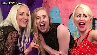 CFNM cougars wanking lucky dude