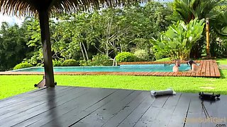 Public Pool Sex with College Teen - Blowjob & Facial Outdoor (Sukisukigirl & Andy Savage)
