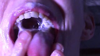 Gangbang Sex with German Cougar Slut with Tattoos and Small Tits Gets Her Mouth Stuffed at the Glory Hole