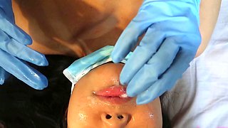 Real amateur college coed teen blowjob facial cumshot