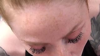 Schoolgirl Allison Goes Down on an Old Dude