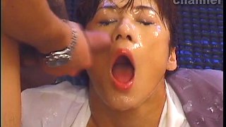Professora japonesa leeite na cara  bukkake: Blowjob, Cumshot  Asian Porn