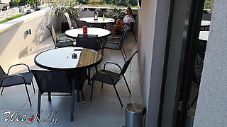 Watching My Neighbor Masturbating on Terrace
