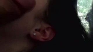 Brunette babe gets screwed in POV by a roco's monster cock