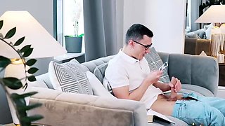 Sex crazed schoolgirl showing a lucky nerd a fabulous time