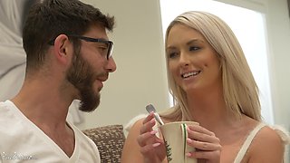 Brook Page puts a finger on her clit during anal sex with her friend